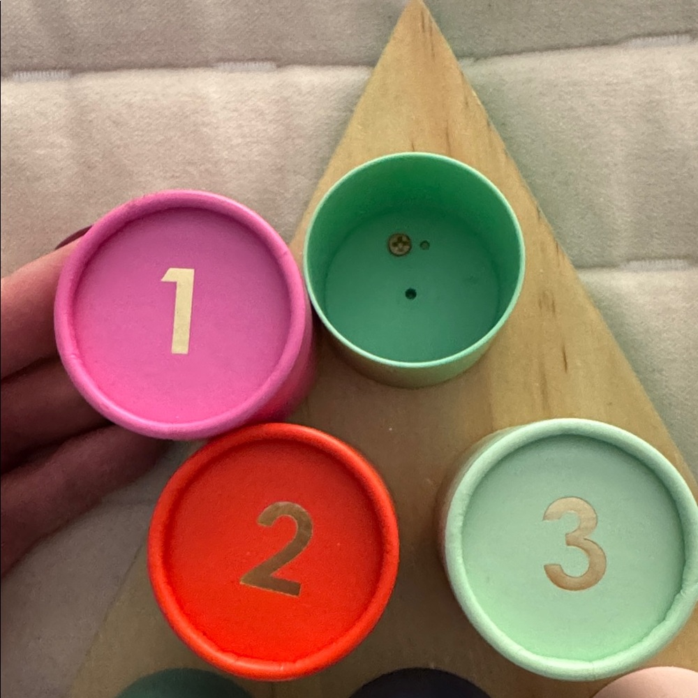 Advent Calendar Wooden Colorful Numbered Countdown to Christmas Boxes to fill! - Picture 2 of 3